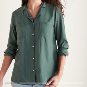 Green Old Navy Button Down Shirt